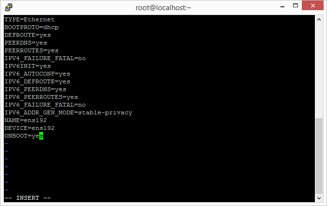 CentOS 7 interface config final